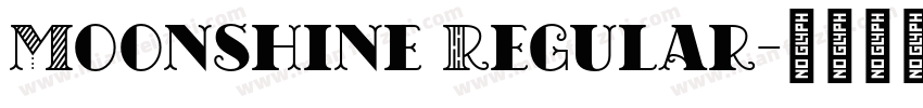Moonshine Regular字体转换